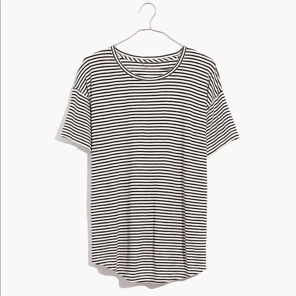 Madewell Whisper Cotton Crewneck Tee in Simone Stripe